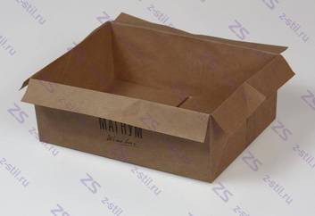 Бумажная корзинка для хлеба