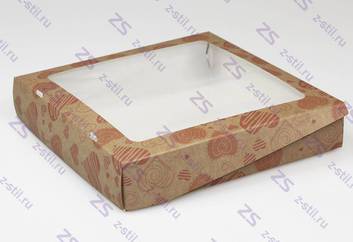 Коробка для пряников с окошком (200*200*40)